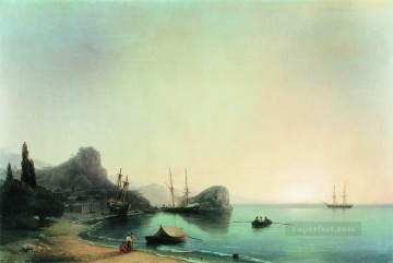 風景 Painting - Ivan Aivazovsky イタリアの風景 海景